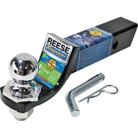 REESE TOWPOWER Interlock Towing Starter Kit, Steel, BlackChrome, PowderCoated 21543
